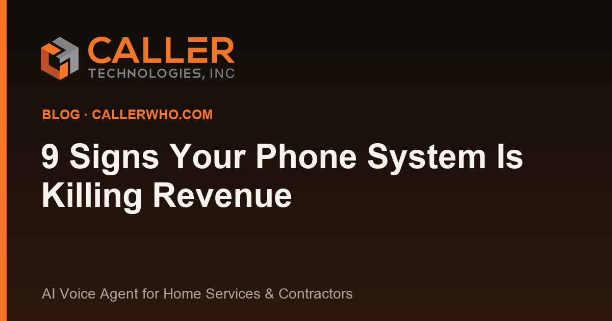 9 Signs Your Phone System Is Killing Revenue