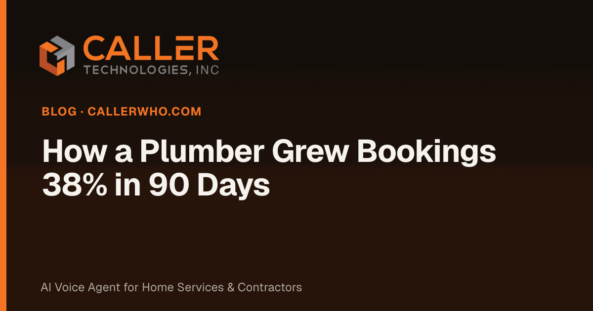How a Plumber Grew Bookings 38% in 90 Days